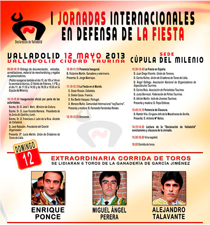 cartel toros Valladolid, San Pedro Regalado 2013