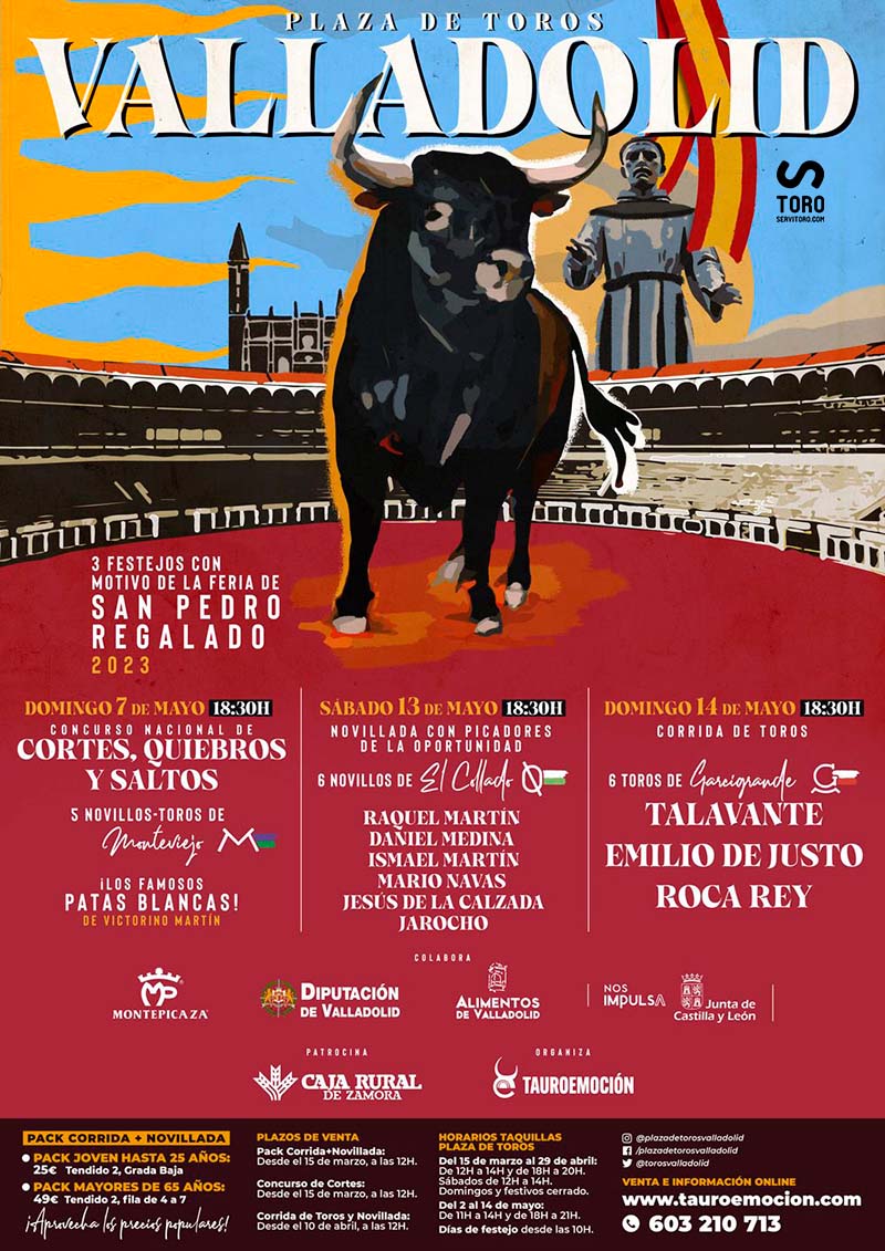 Feria taurina de San Pedro Regalado 2023 en Valladolid