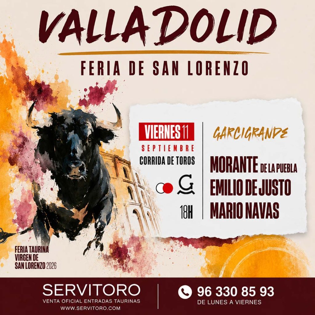 Entradas toros valladolid septiembre 11