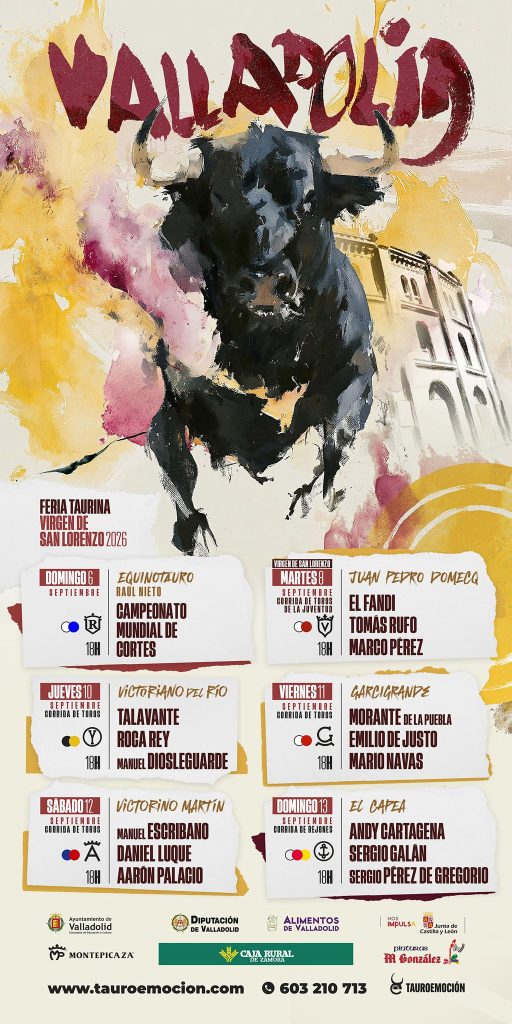 Plaza de toros de Valladolid | Feria de San Lorenzo 2026 | Servitoro